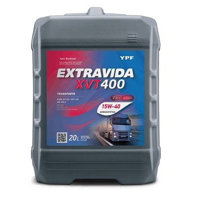 YPF Extravida XVT 400 15w40 – 20L YPF Extravida XVT 400 15w40 - 20L